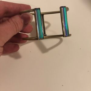 Kendra Scott Brass and dichroic cuff
